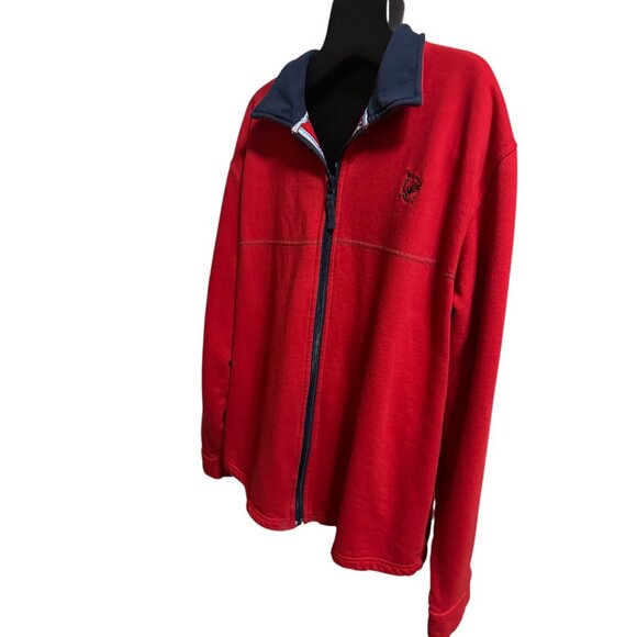 W65 Nautical Outfitters Red & Blue Fleece-Lined Men’s Jacket L 50” Chest - Picture 3 of 14